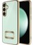 Galaxy A16 Uyumlu Kılıf Kamera Korumalı Logo Gösteren Omega Kapak-Gold 1