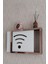 Siyah-Rose 30 x 40 x 7 cm Wifi Amblemli Duvara Asılabilir Sigorta ve Modem-Wifi Saklama Kutusu! Saklama Kutusu 1