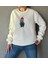 3 Iplik Köpek Motifli Nakış Işlemeli Kadın Sweatshirt 1