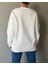 3 Iplik Köpek Motifli Nakış Işlemeli Kadın Sweatshirt 4