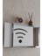 BEYAZ-FÜME30 x 40 x 7 cm Wifi Amblemli Duvara Asılabilir Sigorta ve Modem-Wifi Saklama Kutusu! Saklama Kutusu 1