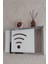 BEYAZ-FÜME30 x 40 x 7 cm Wifi Amblemli Duvara Asılabilir Sigorta ve Modem-Wifi Saklama Kutusu! Saklama Kutusu 3