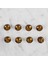 Crafts Kahverengi 8 Li Düğme - 208 2