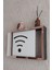 Siyah-Rose 25 x 35 x 7 cm Wifi Amblemli Duvara Asılabilir Sigorta ve Modem-Wifi Saklama Kutusu! Saklama Kutusu 3