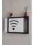 Siyah 25 x 35 x 7 cm wifi Amblemli Duvara Asılabilir Sigorta ve Modem-Wifi Saklama Kutusu! Saklama Kutusu 1