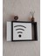 Siyah 25 x 35 x 7 cm wifi Amblemli Duvara Asılabilir Sigorta ve Modem-Wifi Saklama Kutusu! Saklama Kutusu 2