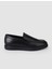 %100 Hakiki Deri Siyah Erkek Loafer 1
