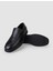 %100 Hakiki Deri Siyah Erkek Loafer 4