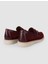%100 Hakiki Deri Bordo Süet Kadın Loafer 3