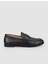 %100 Hakiki Deri Siyah Kadın Loafer 1