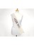 Beyaz Gümüş Bride To Be Simli Kuşak Kemer 10 cm 2