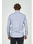 Erkek Slim Fit Uzun Kollu %100 Pamuk Gömlek 2008 Mavi 4
