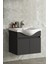 Yıldız 55 Komple Antrasit Gri Mat Renkli Mdf Alt Dolap ve Lavabo Taşı 2