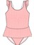 Nabaiji Çocuk/Bebek Etekli Mayo - Pembe/Beyaz - Çizgili - JULIA 1
