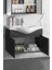 Yıldız 80CM Komple Antrasit Gri Mat Renkli Mdf Alt Dolap ve Lavabo Taşı 3