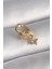 ToptanBulurum 316L Çelik Gold Renk Zirkon Taşlı Çiçek Model Sallantı Detay Tragus Piercing - TJ-PR1310 1