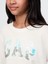 Kız Çocuk Kırık Beyaz Logo Pullu T-Shirt 3