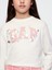 Kız Çocuk Kırık Beyaz Heart Logo T-Shirt 1