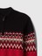 Erkek Çocuk Çok Renkli Fair Isle Yarım Fermuarlı Kazak 3