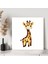 Uzun Boylu Zürafa Kanvas Tablo 3