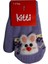 Spteks Kitti 1-3 Yaş Bebe Kız Lila Renk Kışlık Maskotlu Örme Eldiven 1