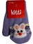 Spteks Kitti 1-3 Yaş Bebe Kız Lila Renk Kışlık Maskotlu Örme Eldiven 2