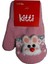 Spteks Kitti 1-3 Yaş Bebe Şeker Pembe Renk Maskotlu Örme Eldiven 1