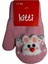 Spteks Kitti 1-3 Yaş Bebe Şeker Pembe Renk Maskotlu Örme Eldiven 2