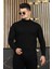 Erkek Yarım Balıkçı Yaka Boğazlı Triko Kazak Slim Fit Kışlık Üst Giyim Kazağı 1