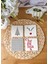 Arslart Atölye “minimalist Yılbaşı” Temalı Bardak Altlığı 4’lü Set Doğal Taş Traverten (10X10 Cm) 1