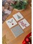 Arslart Atölye “minimalist Yılbaşı” Temalı Bardak Altlığı 4’lü Set Doğal Taş Traverten (10X10 Cm) 3