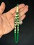 Yeşil Bilardo Topu Benzetme Toz Kehribar Tesbih Kesme Kesim 12X8MM T-705 1