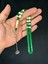 Yeşil Bilardo Topu Benzetme Toz Kehribar Tesbih Kesme Kesim 12X8MM T-705 3