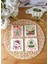 Arslart Atölye “merry Christmas ve Let It Snow” Temalı Bardak Altlığı 4’lü Set Doğal Taş Traverten (10X10 Cm) 1