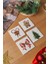 Arslart Atölye “gingerbread ve Şeker Kamışı” Temalı Bardak Altlığı 4’lü Set Doğal Taş Traverten (10X10 Cm) 3