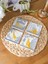 Arslart Atölye Antik Yunan ve Altın Hayvan Desenli Bardak Altlığı 4’lü Set Doğal Taş Traverten (10X10 Cm) 1