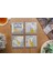 Arslart Atölye Antik Yunan ve Altın Hayvan Desenli Bardak Altlığı 4’lü Set Doğal Taş Traverten (10X10 Cm) 3