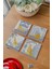 Arslart Atölye Antik Yunan ve Altın Hayvan Desenli Bardak Altlığı 4’lü Set Doğal Taş Traverten (10X10 Cm) 4