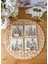 Arslat Atölye Yılbaşı Evleri Temalı Bardak Altlığı 4’lü Set Doğal Taş Traverten (10X10 Cm) 1