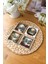 Arslat Atölye Nostaljik Yılbaşı Karpostalı Temalı Doğal Taş Bardak Altlığı 4’lü Set (10X10 Cm) 3