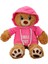 Kapşonlu Peluş Ayı 30 cm 4
