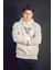 3 Iplik Yazı ve Kuş Baskılı Kapüşonlu Sweatshirt 1