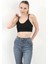 Kadın Askılı Fitilli Fleto Slim Fit Büstiyer Siyah - 9027 2