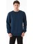 3 Iplik Be Ready Yazı Kabartmalı Bisiklet Yaka Sweatshirt 1