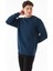 3 Iplik Be Ready Yazı Kabartmalı Bisiklet Yaka Sweatshirt 5