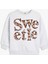 Slogan Baskılı Uzun Kollu Bisiklet Yaka Sweatshirt 1