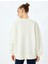 Oversize Bisiklet Yaka Uzun Kollu Sweatshirt 4