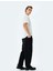 Normal Bel Pamuklu Chino Cep Detaylı Loose Fit Jean Pantolon 1