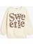 Slogan Baskılı Uzun Kollu Bisiklet Yaka Sweatshirt 1