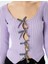 Fiyonklu V Yaka Slim Fit Crop Triko Hırka 5